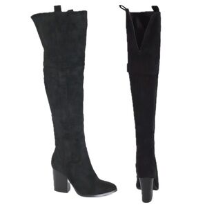 Yoki Spade-30 Black Knee-High Women's Boots